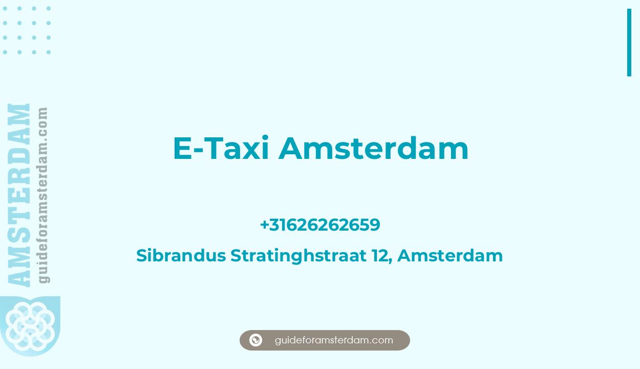 Reviews over E-Taxi Amsterdam, Sibrandus Stratinghstraat 12