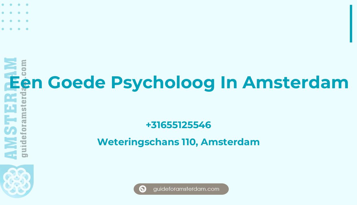 Reviews over Een Goede Psycholoog In Amsterdam, Weteringschans 110