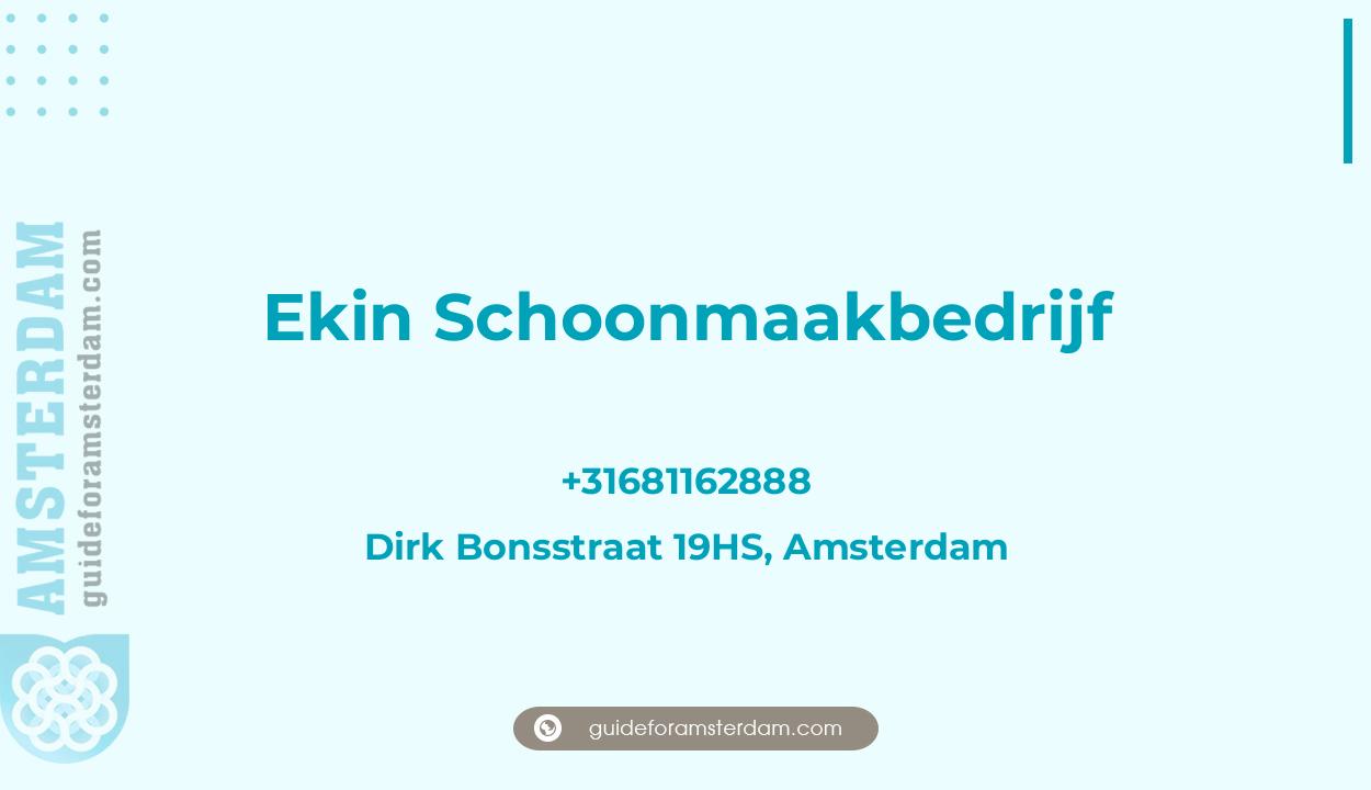 Reviews over Ekin Schoonmaakbedrijf, Dirk Bonsstraat 19HS, Amsterdam