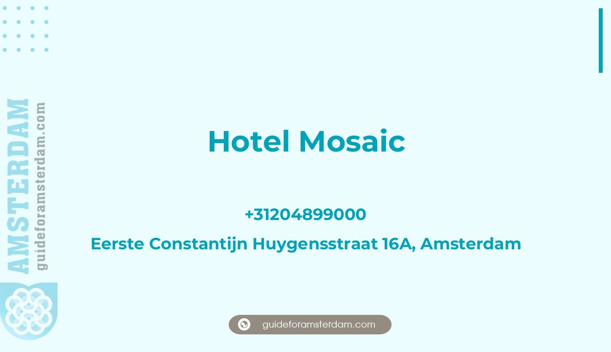 Reviews over Hotel Mosaic, Eerste Constantijn Huygensstraat 16A, Amsterdam